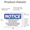Signmission No Loitering Is Allowed On Or In Front Of OSHA Notice Sign, Vinyl Decal, 14in W x 10in L, 2PK OS-2PACK-NS-D-1014-L-14690 - alternate 3